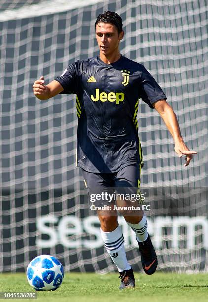 Biagio Morrone of Juventus during the Group H match of the UEFA Youth League match between Valencia U19 and Juventus U19 at Estadio Antonio Puchades...