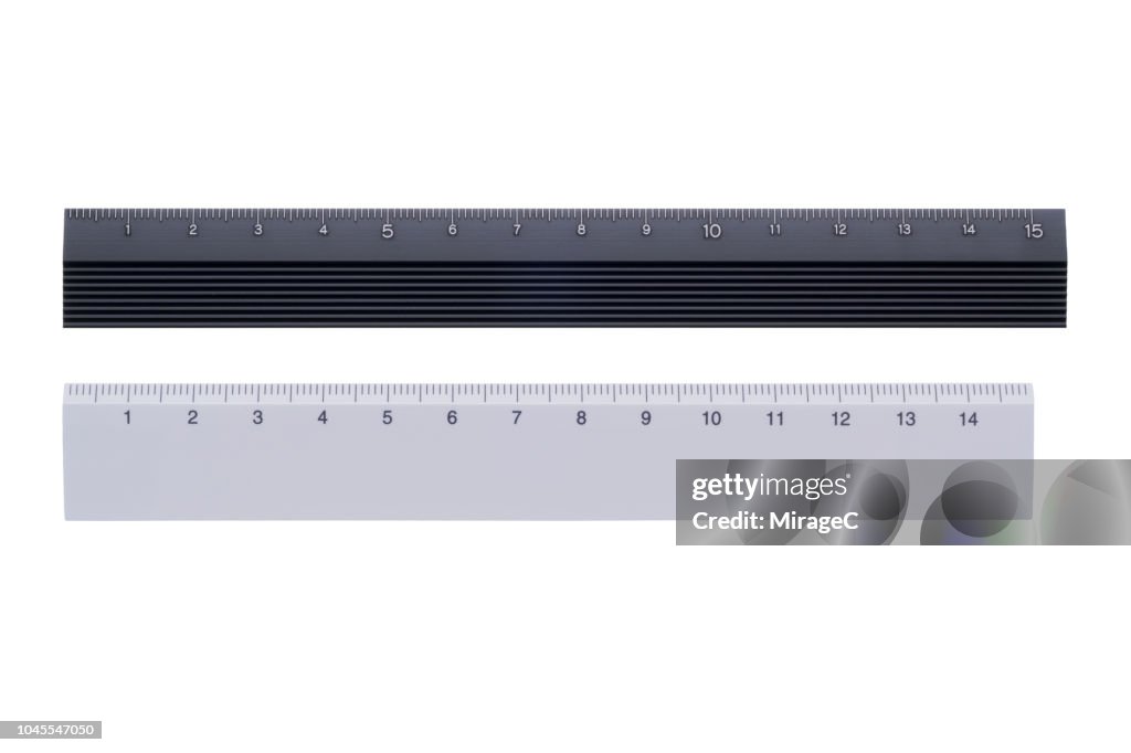 15CM Black and White Plastic Rulers