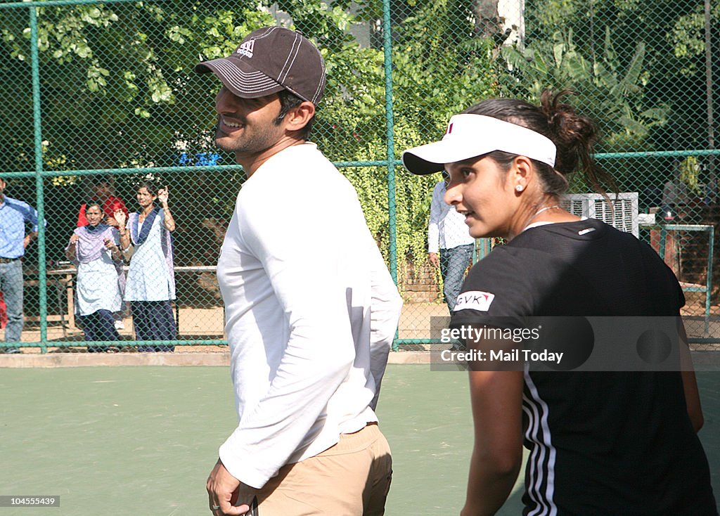 Sania Mirza And Shoaib Malik In Delhi