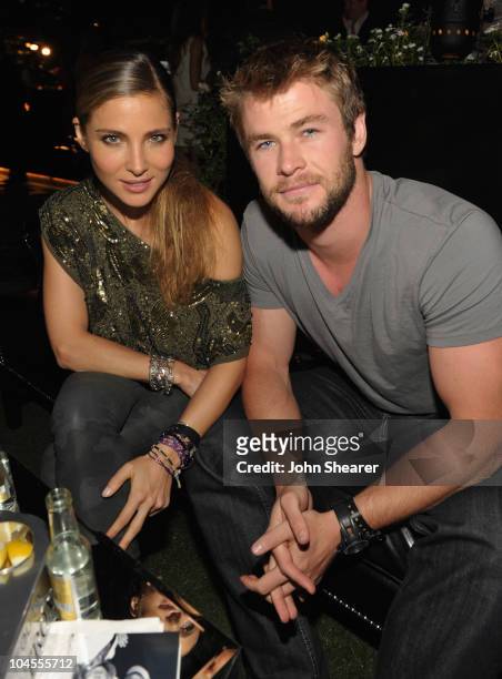 Elsa Pataky and Chris Hemsworth attend "ARCADE Boutique Presents The Autumn Party" at The London Hotel on September 29, 2010 in West Hollywood,...