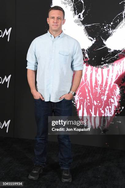 Director Ruben Fleischer attends the photo call for Columbia Pictures' "Venom" at Four Seasons Hotel Los Angeles at Beverly Hills on September 27,...