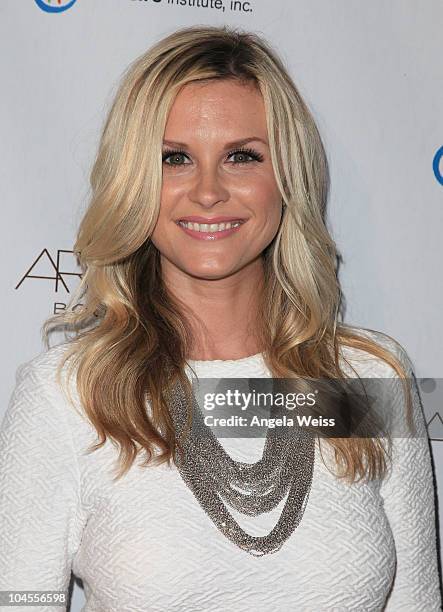 Actress Bonnie Somerville arrives at ARCADE Boutique's 'The Autumn Party' benefiting Children's Institute, Inc at The London West Hollywood Hotel on...