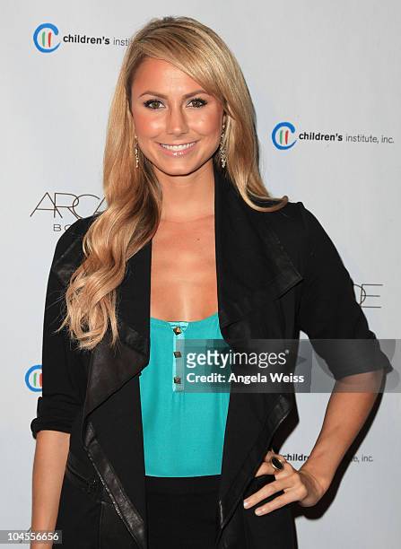 Stacy Keibler arrives at ARCADE Boutique's 'The Autumn Party' benefiting Children's Institute, Inc at The London West Hollywood Hotel on September...