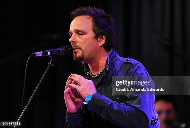 Singer PJ Olsson performs onstage with the Alan Parsons Project during "An Evening With Alan Parsons" at the GRAMMY Museum on September 29, 2010 in...