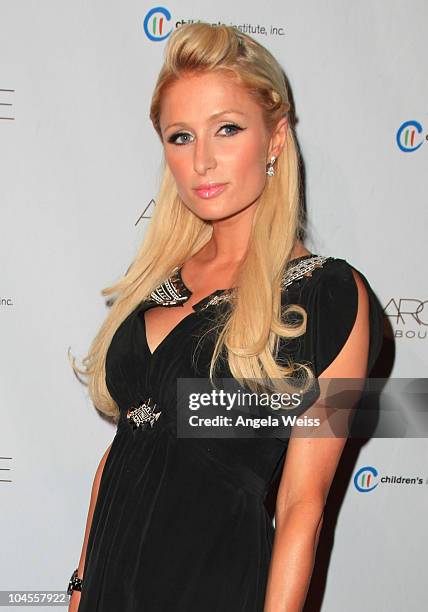 Paris Hilton arrives at ARCADE Boutique's 'The Autumn Party' benefiting Children's Institute, Inc at The London West Hollywood Hotel on September 29,...