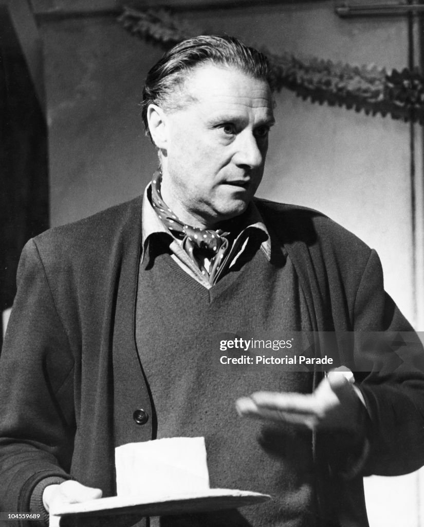 English producer and director Sir Carol Reed on the set of 'The Key