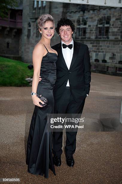 Holly Sweeney and Rory McIlroy attend the 2010 Ryder Cup Dinner at Cardiff Castle, on September 29, 2010 in Cardiff, Wales.