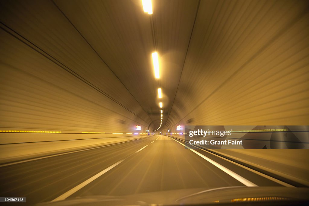 Driving in tunnel