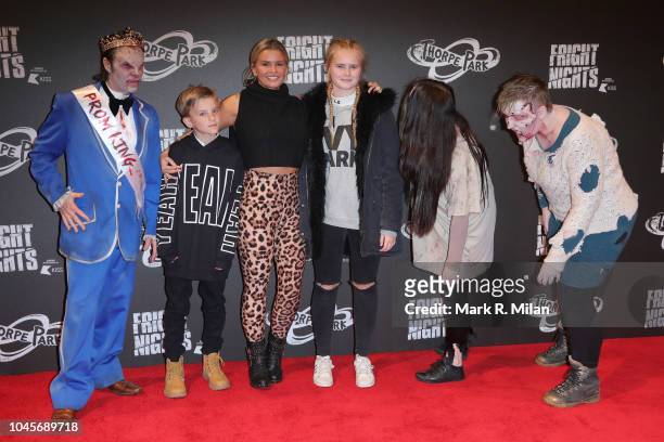 Kerry Katona attends the launch of Thorpe Park Resort's annual Fright Nights on October 4, 2018 in Chertsey, England.