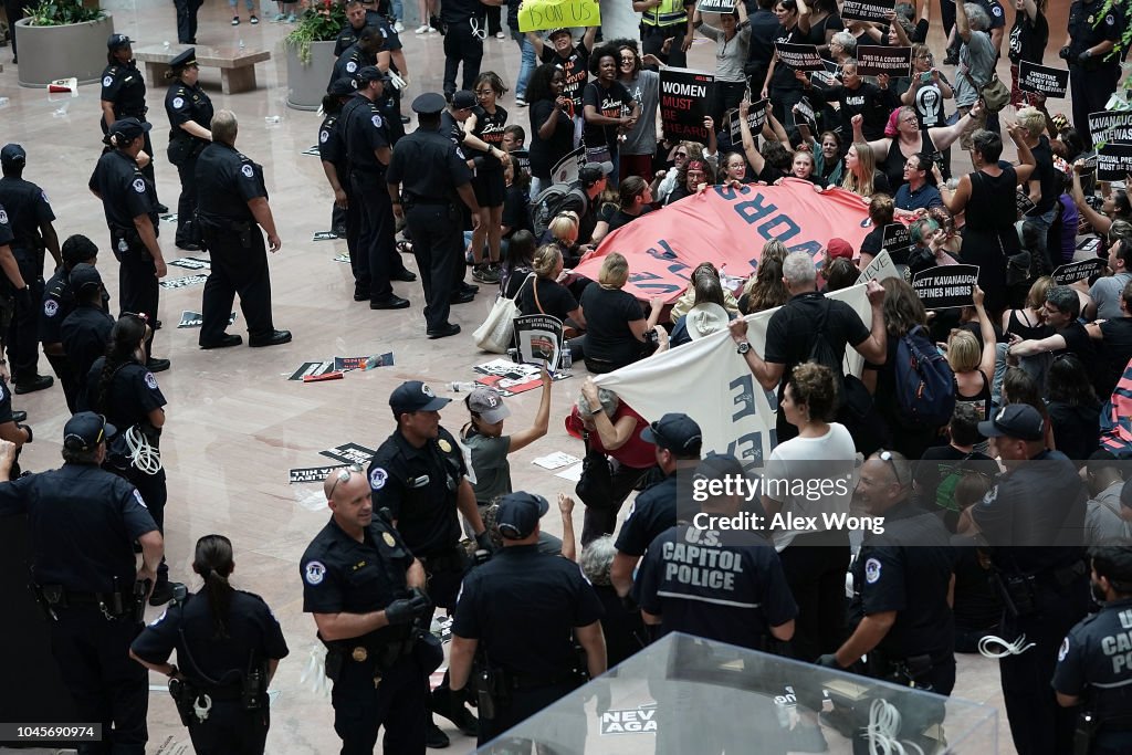 Activists Rally Against Brett Kavanaugh Nomination In Washington DC