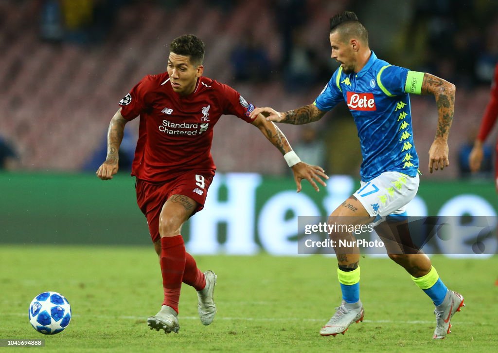 SSC Napoli v FC Liverpool - UEFA Champions League Group C