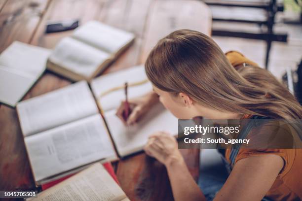 university student learning for exam - exam preparation stock pictures, royalty-free photos & images