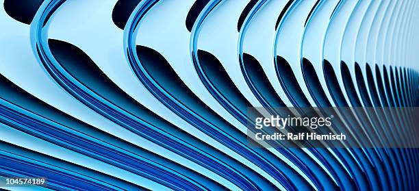 abstract curved lines, diminishing perspective - sparkling stock illustrations