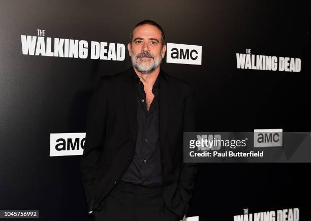 Jeffrey Dean Morgan attends the premiere of AMC's "The Walking Dead" season 9 at DGA Theater on September 27, 2018 in Los Angeles, California.
