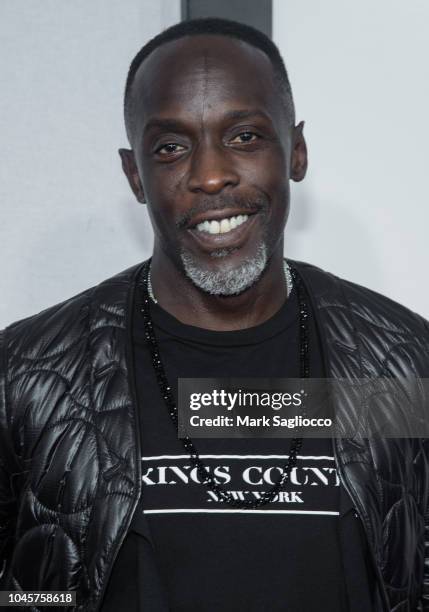 Actor Michael K. Williams attends "The Hate U Give" New York Screening at the Paris Theatre on October 4, 2018 in New York City.