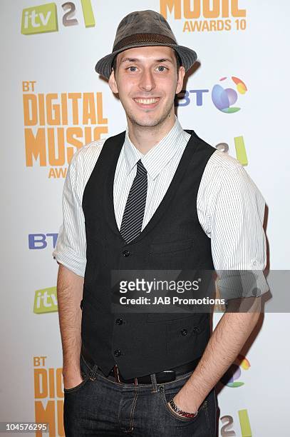 Blake Harrison attends the 'BT Digital Music Awards' at The Roundhouse on September 30, 2010 in London, England.