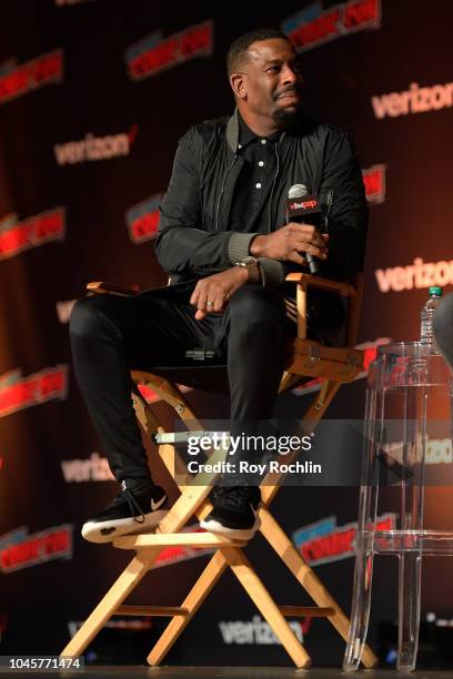 Chuck Nice speaks onstage during the StarTalk @ New York Comic Con, Hosted by Neil deGrasse Tyson Panel at Javits Center on October 4, 2018 in New...