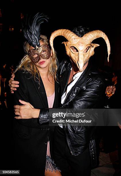 Andre and guest attend Vogue 90th Anniversary Party as part of Ready to Wear Spring/Summer 2011 Paris Fashion Week at Hotel Pozzo di Borgo on...