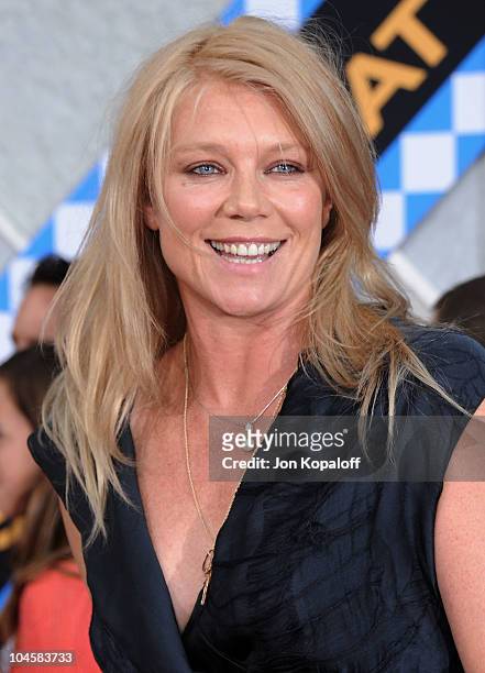 Actress Peta Wilson arrives at the Los Angeles Premiere "Secretariat" at the El Capitan Theatre on September 30, 2010 in Hollywood, California.
