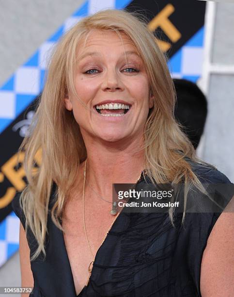 Actress Peta Wilson arrives at the Los Angeles Premiere "Secretariat" at the El Capitan Theatre on September 30, 2010 in Hollywood, California.