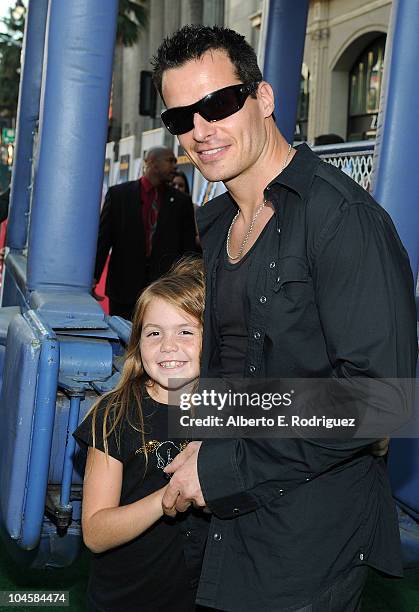 Mina Bree and Antonio Sabato Jr. Arrive at the premiere of Walt Disney Pictures' "Secretariat" at the El Capitan Theatre on September 30, 2010 in...