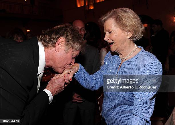 Director Randall Wallace and Penny Chenery attend the premiere of Walt Disney Pictures' "Secretariat" after party at the on September 30, 2010 in...