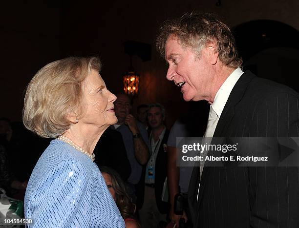 Penny Chenery and director Randall Wallace attend the premiere of Walt Disney Pictures' "Secretariat" after party at the on September 30, 2010 in...