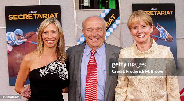 Writer William Nack and his guest attend the "Secretariat" film premiere at The El Capitan theater on September 30, 2010 in Hollywood, California.