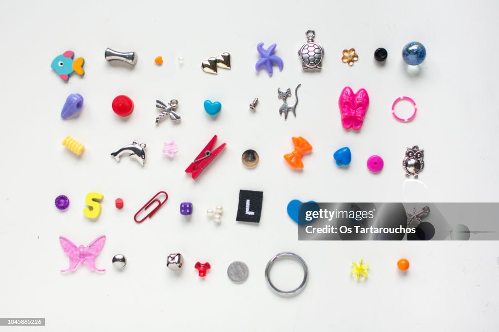 Small Mini Object Collection Of Little Tiny Objects Knolling Photo - Getty Images