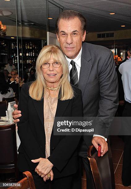 Nancy Sinatra and actor Robert Davi attend the Sinatra Family Estates Wine Dinner at Patsy's on September 30, 2010 in New York City.