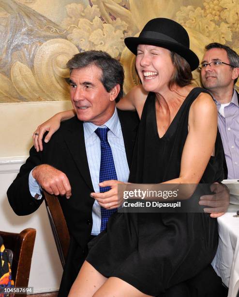 Robert Finkelstein and Frank Sinatra's granddaughter Amanda Erlinger attend the Sinatra Family Estates Wine Dinner at Patsy's on September 30, 2010...
