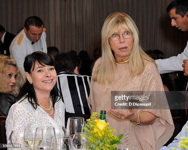Nancy Sinatra and Executive director of Wine for Wynn Resorts and owner of Coup de Foudre Winery Danielle Price attend the Sinatra Family Estates...