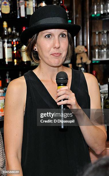 Frank Sinatra's granddaughter Amanda Erlinger attends the Sinatra Family Estates Wine Dinner at Patsy's on September 30, 2010 in New York City.