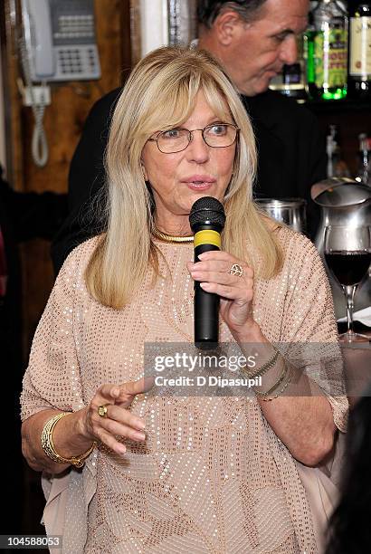 Nancy Sinatra attends the Sinatra Family Estates Wine Dinner at Patsy's on September 30, 2010 in New York City.