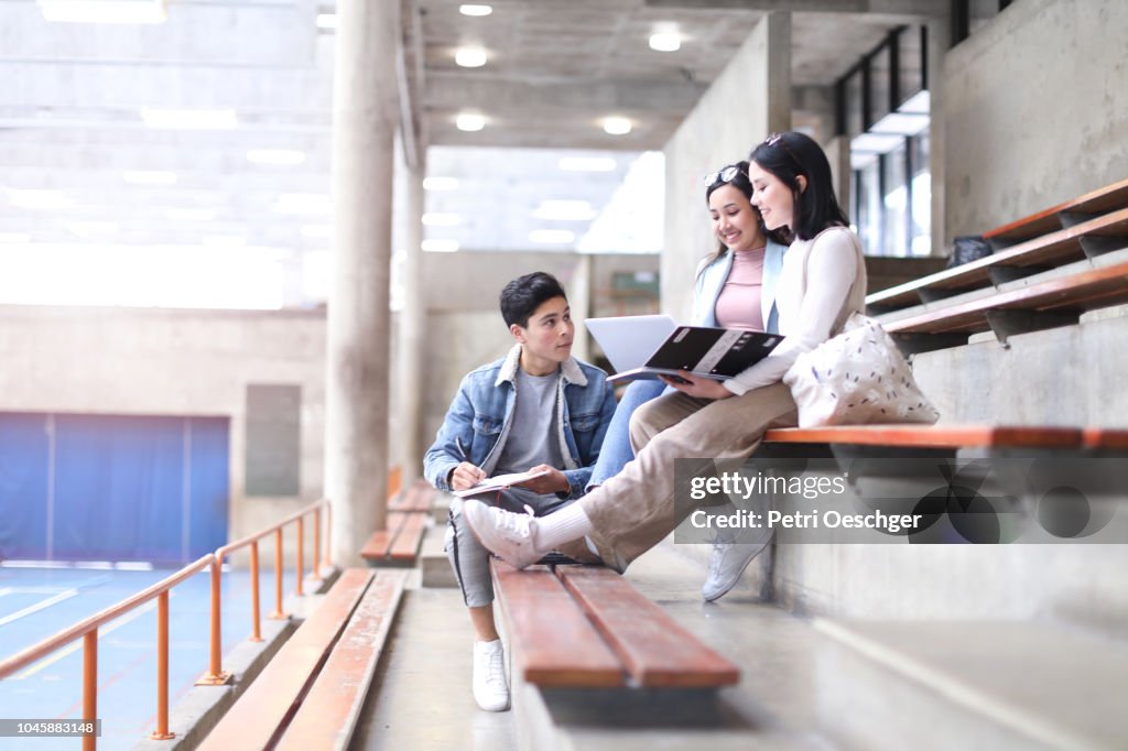 Break Between Class University Students Having A Break Between Classes High-Res Stock Photo ...