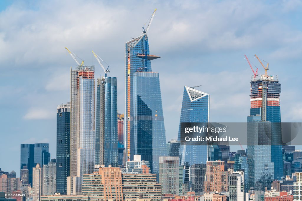 High Angle View of Hudson Yards - New York