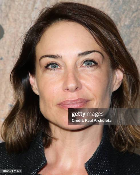 Actress Claire Forlani attends the screening of 'Free Solo' at the 2018 LA Film Festival at the Wallis Annenberg Center for the Performing Arts on...