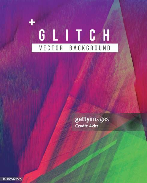 distorted screen digital glitch abstract grunge background - smashed computer screen stock illustrations
