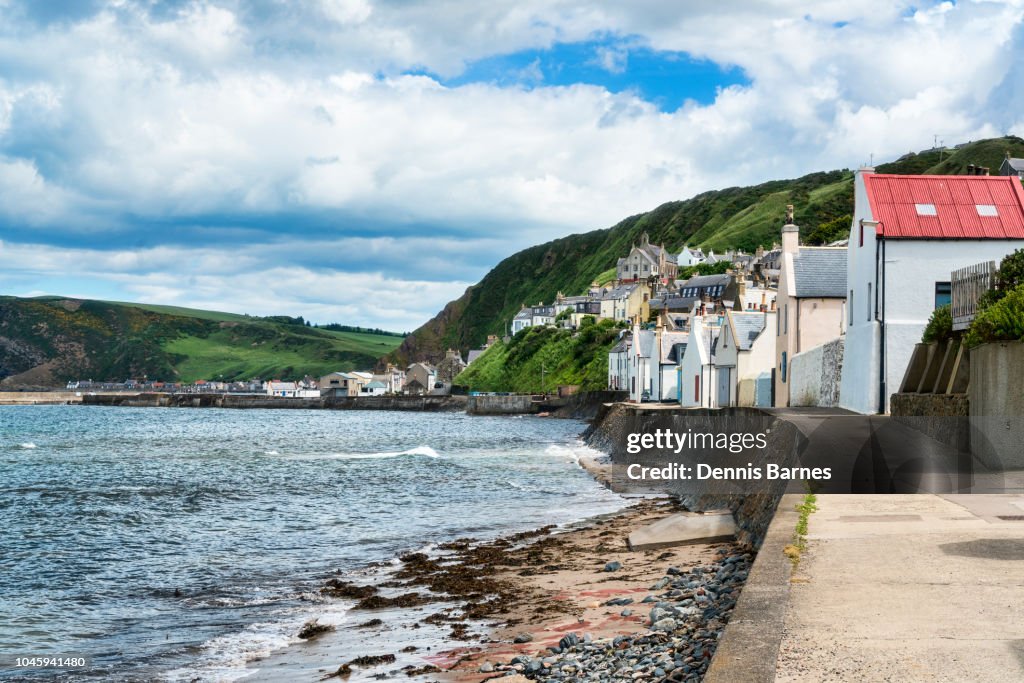 Historic Seatown, Gardenstown, Moray Firth, Aberdeenshire, Highland Region, Scotland