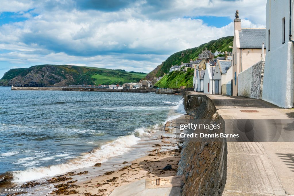Historic Seatown, Gardenstown, Moray Firth, Aberdeenshire, Highland Region, Scotland