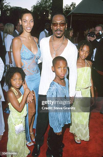 Eddie Murphy & Family during "Nutty Professor II - The Klumps" - Los Angeles Premiere at Universal Amphitheatre in Universal City, California, United...