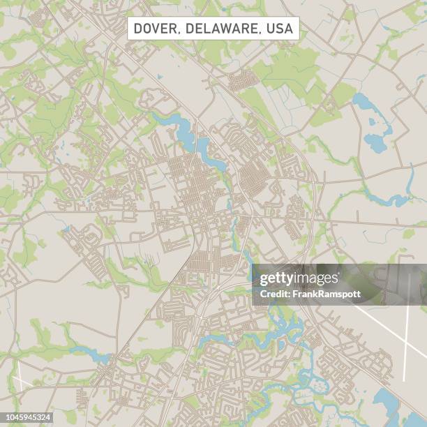 Dover Delaware Us City Street Map High Res Vector Graphic Getty Images Dover Delaware Us City Street Map 