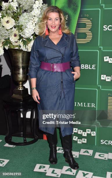 Alexa Maria Surholt attends the charity event PLACE TO B Playing for Charity at Restaurant GRACE on October 4, 2018 in Berlin, Germany.