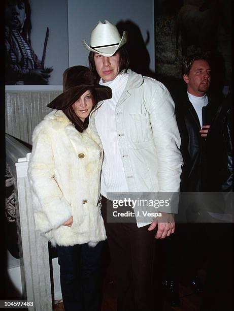 Lisa Marie Presley & John Oszajca during Sundance Film Festival 2000 - The Virgin Suicides Party in Park City, Utah, United States.