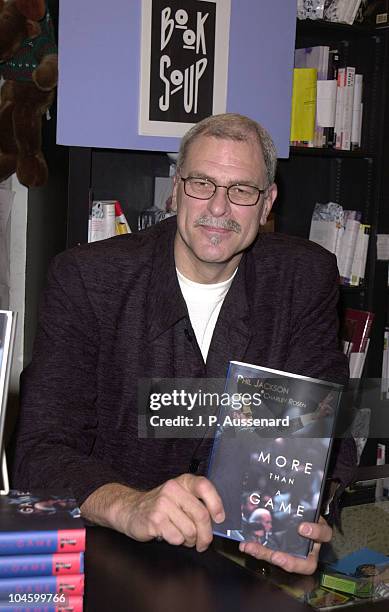 Phil Jackson during Phil Jackson Book Signing at BookSoup in Los Angeles, California, United States.