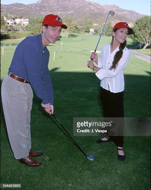 Randy Gardener and Tai Babalona during 4th Annual Camp Laurel Golf Tournament Benefit at North Valley Country Club in Westlake Village, California,...