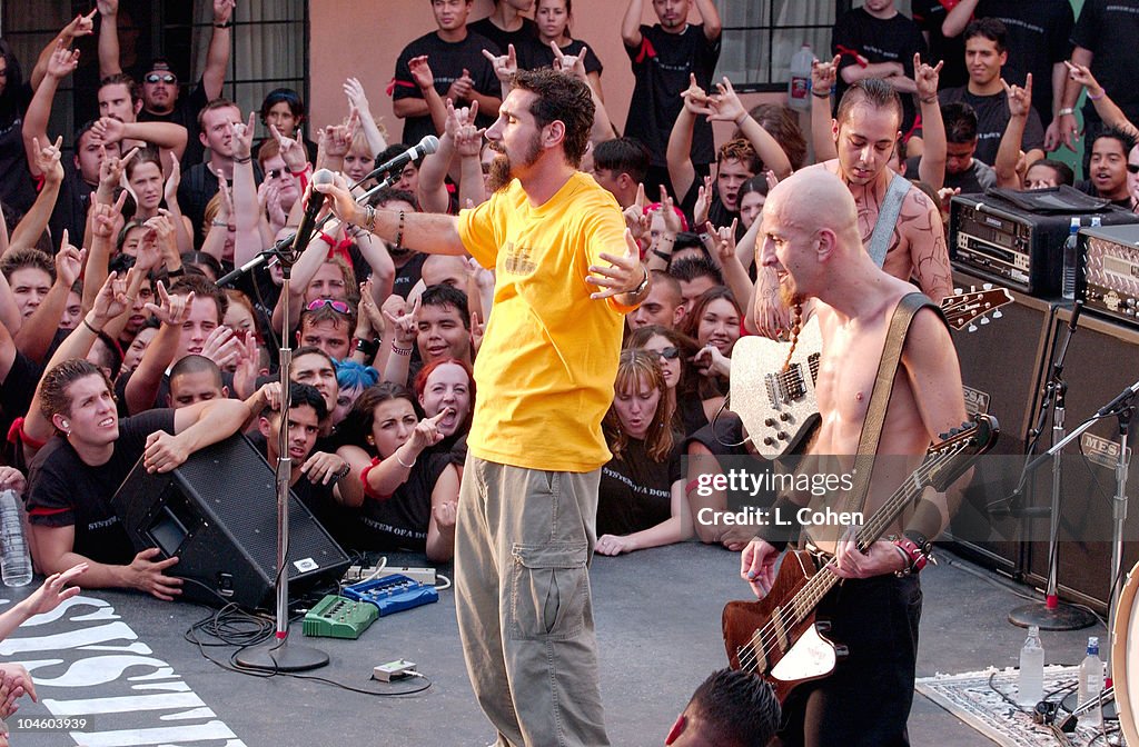 A Down Rapper System of a Down during System of a Down Video Shoot at Hollywood ...