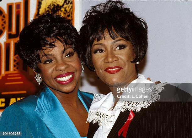 Gladys Knight & Patti LaBelle during 1994 Soul Train Music Awards at Shrine Auditorium in Los Angeles, California, United States.