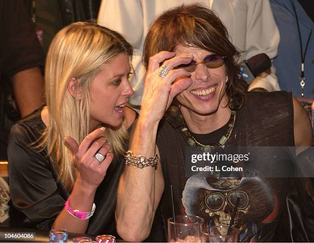 Steven Tyler and Tara Reid playing blackjack at the Hard Rock Hotel