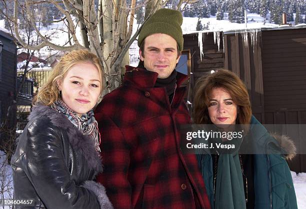 Julia Stiles, Fred Weller, & Stockard Channing during Sundance Film Festival 2001 - Day 2 at Park City in Park City, Utah, United States.